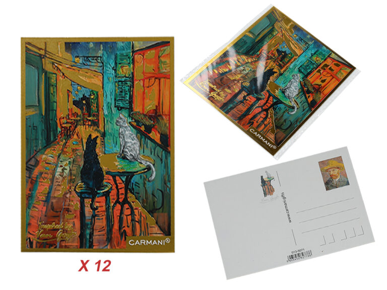 Kpl 12 pocztówek inspirowanych Van Goghem CARMANI