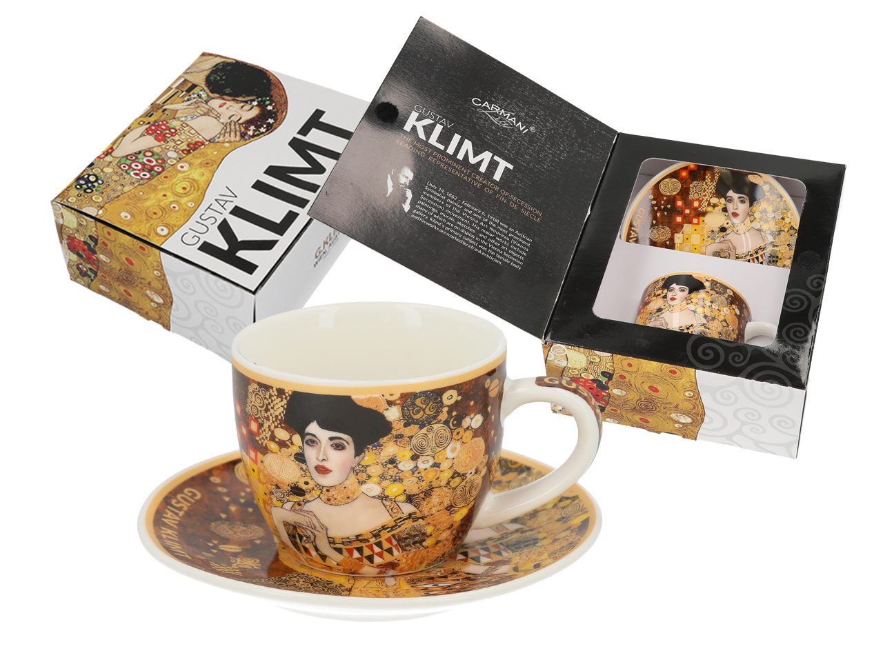Filiżanka espresso ze spodkiem Klimt Adela CARMANI
