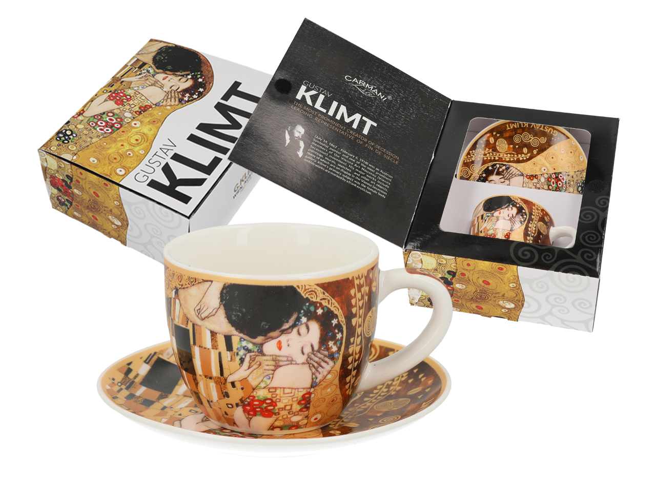 Filiżanka Klimt Pocałunek CARMANI do espresso