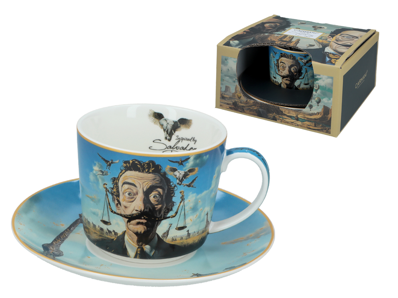Filiżanka ze spodkiem Carmani inspirowana Dalí