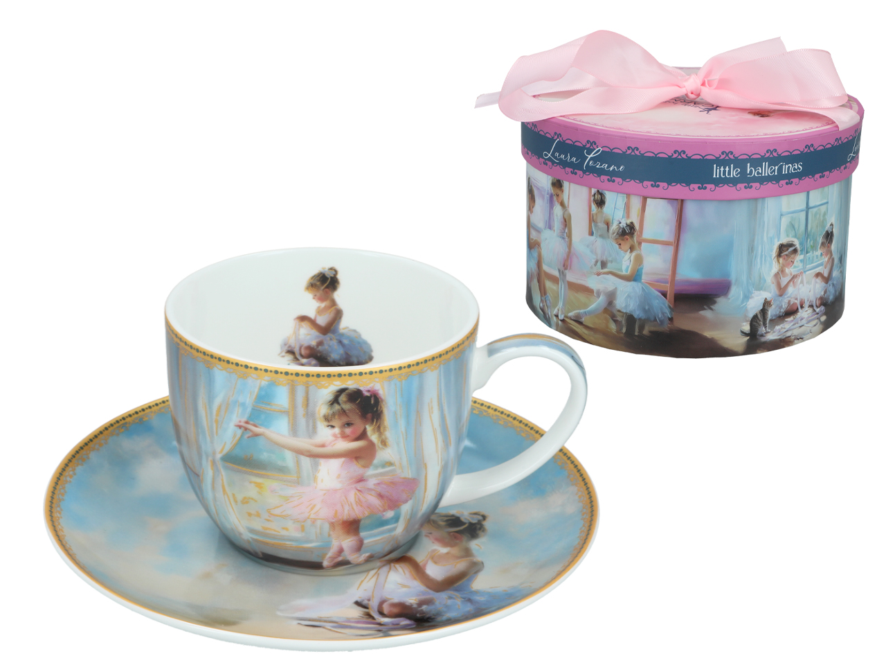 Filiżanka ze spodkiem L Lozano Małe baletnice