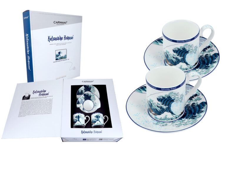 Filiżanki espresso Hokusai Wielka fala CARMANI