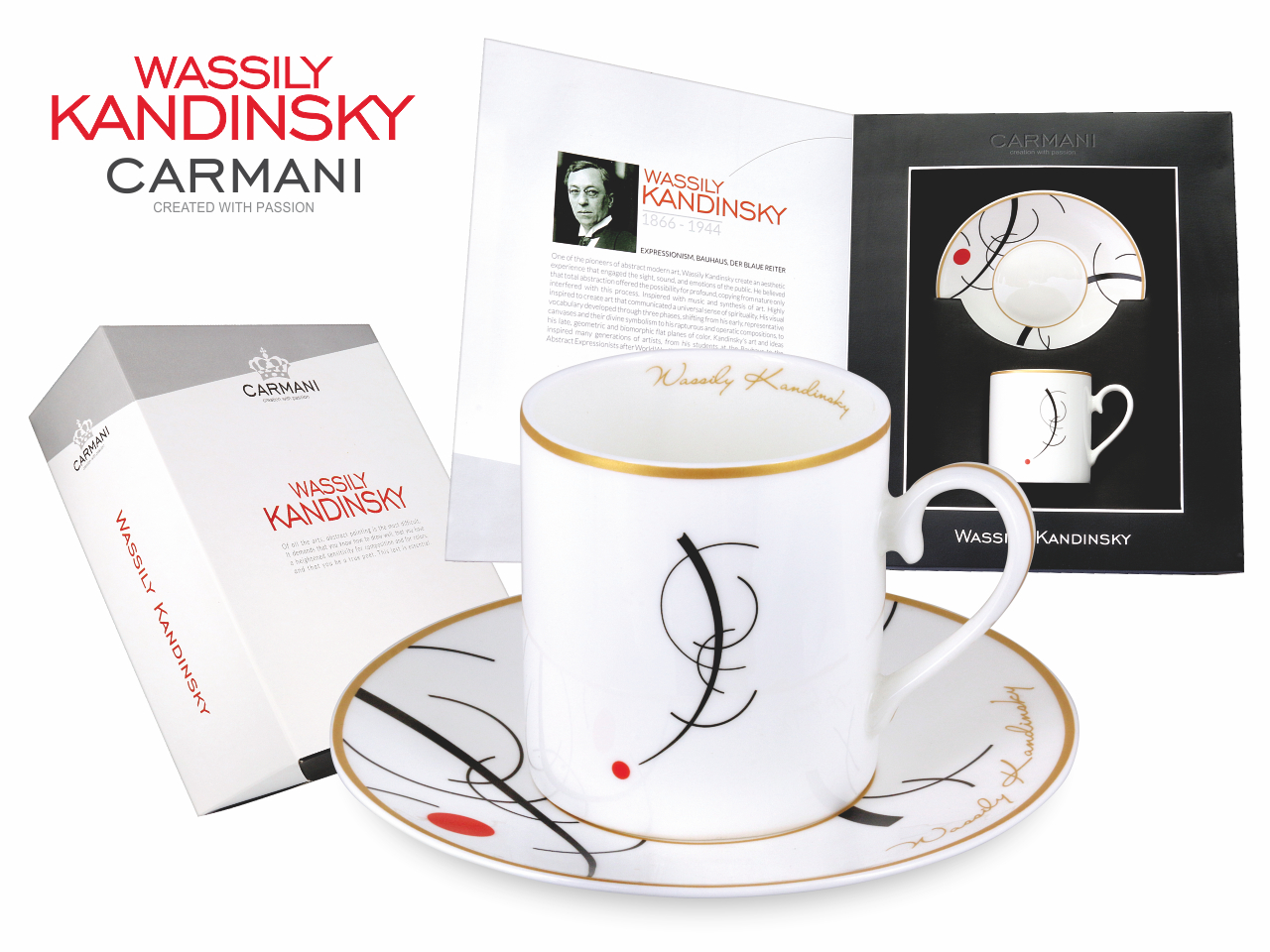 Filiżanka spodek Kandinsky, kubek, espresso