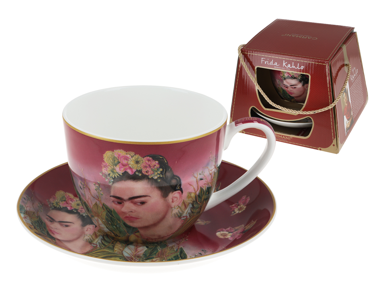 Filiżanka CARMANI z autoportretem Fridy
