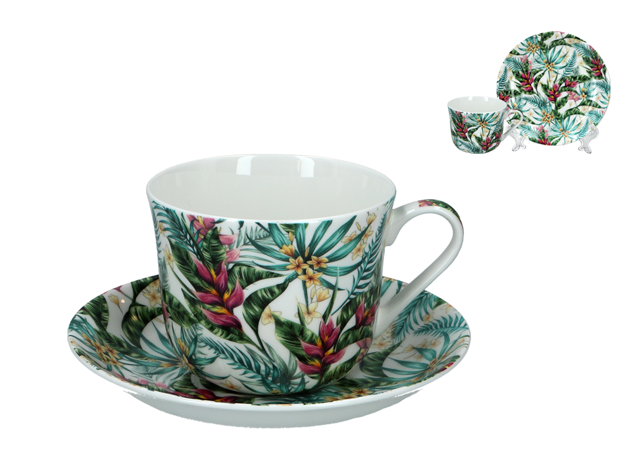 Filiżanka śniadaniowa Botanica FBCh ze spodkiem