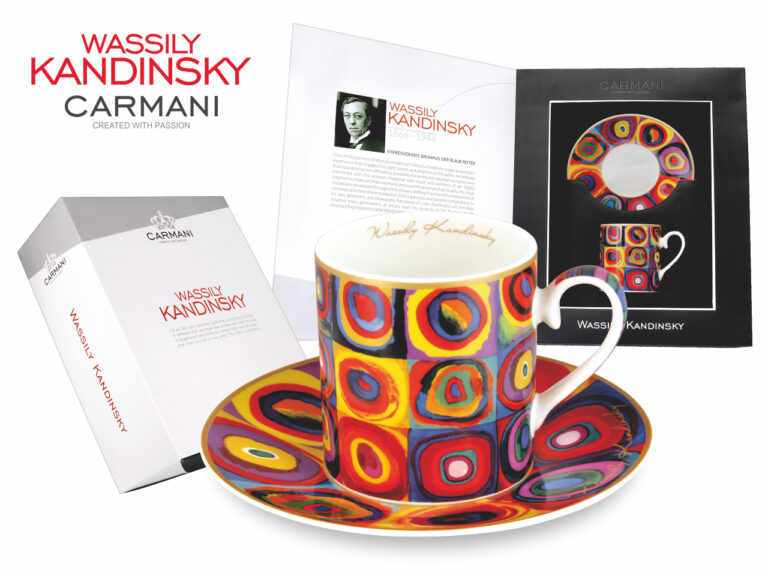 Filiżanka ze spodkiem Kandinsky i kubek espresso